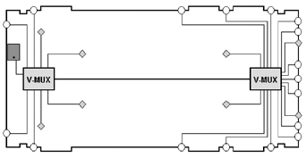 V-MUX vehicle multiplexing system wiring diagram